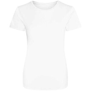 Just Cool Womens/Ladies Sports Plain T-Shirt / Arctic White
